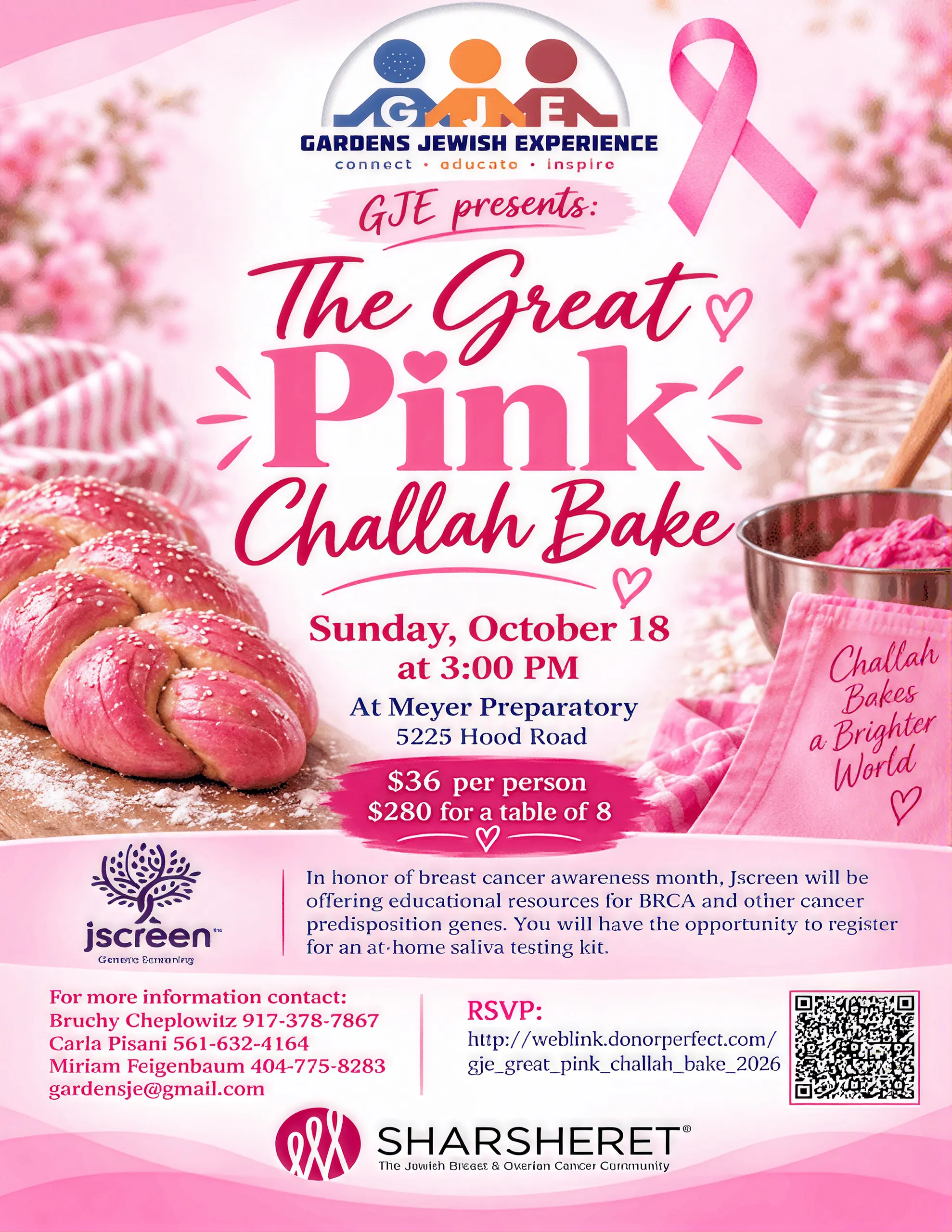 The Great Pink Challah Bake | Palm Beach Gardens, FL 33410